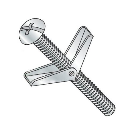 NEWPORT FASTENERS Toggle Bolt, 4" L, Steel, 50 PK 318484